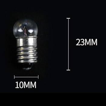 GutReise DC 50 buc E10 3,8 V 0,3 A Bec alb cald cu bază cu șurub în miniatură