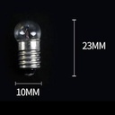 GutReise DC 50 buc E10 3,8 V 0,3 A Bec alb cald cu bază cu șurub în miniatură