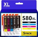 Happy Printer 10 cartușe XL compatibile cu Canon PGI 580 CLI 581 potrivite pentru Pixma TR7500 TR7550 TR8550 TS6100 TS6150 TS6151 TS6250 TS6251 TS6350 TS6351 TS705 TS95540c TS95540c
