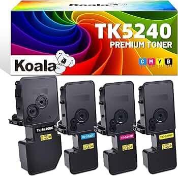 Cartuș de toner compatibil Koala TK5240 ca înlocuitor pentru Kyocera TK-5240 TK-5240K TK-5240C TK-5240M TK-5240Y pentru Ecosys M5526 M5526cdw M5526cdn P5026 P5026 P5026cdw5026cdw galben (Negru Cyand)