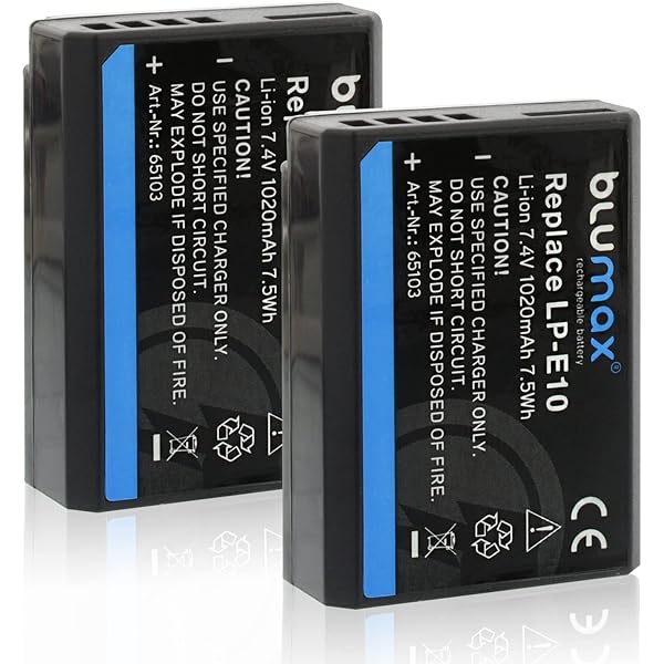 Baterie de schimb Lachy LP-E10 din 2 piese 1200mAh cu încărcător dublu LED Smart pentru Canon EOS 1100D 1200D 1300D 1500D 3000D 4000D, EOS Rebel T3 T5 T6 T7 T100, Kiss X50, X70, X790