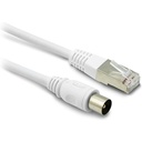 Cablu Metronic RJ45 / TV coaxial 9,52 mm tată la tată 2 m - 395285