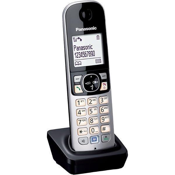 Telefon digital fără fir Panasonic KX-TGA685 (blocare automată a apelurilor, mâini libere, mod Nu deranja, diverse tonuri de apel, agendă, monitor pentru bebeluși), negru