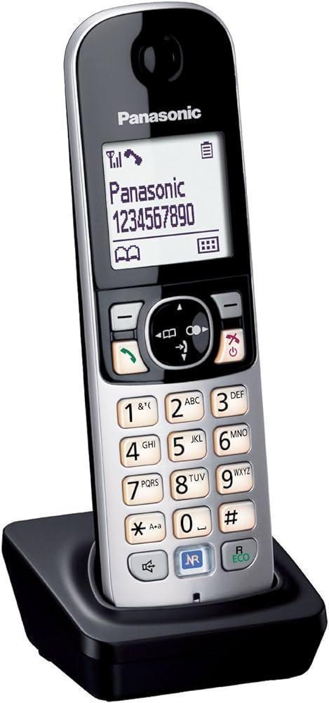 Telefon digital fără fir Panasonic KX-TGA685 (blocare automată a apelurilor, mâini libere, mod Nu deranja, diverse tonuri de apel, agendă, monitor pentru bebeluși), negru