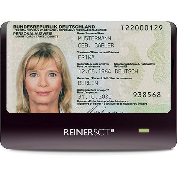 REINER SCT cyberJack RFID baza cititorului de carduri cu cip | Pentru noua carte de identitate (nPA) negru