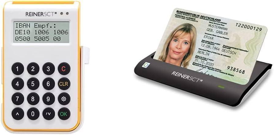 REINER SCT cyberJack RFID baza cititorului de carduri cu cip | Pentru noua carte de identitate (nPA) negru