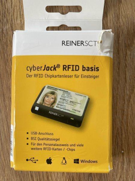 REINER SCT cyberJack RFID baza cititorului de carduri cu cip | Pentru noua carte de identitate (nPA) negru