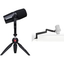 Parbriz de schimb din spumă neagră Shure RK345 pentru microfoanele SM7A și SM7B - Reduce respirația nedorită și zgomotul vântului, combate plozivele și clicurile