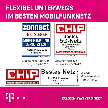 Cartelă SIM Telekom MagentaMobil Prepaid Basic | 9ct pe minut/SMS către toate rețelele germane | 10 EUR credit de pornire | Fără obligații contractuale controlez total costurile