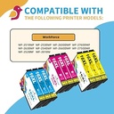 Tinnee Pachet de 9 cartușe multipack 16XL compatibile cu cartușe Epson 16 XL Epson 16XL Cartușe Epson wf 2760 pentru Workforce WF-2630 WF-2760 WF-2750 WF-2660 WF-2650 WF-25400 WF-25400 WF-25400