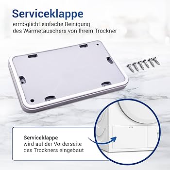 Clapa de întreținere VIOKS Schimb uscător Siemens pentru Bosch 00646776 Clapa 225x145x6mm cu 6 șuruburi pentru uscătorul Bosch/Siemens cu pompă de căldură