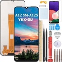 Ecran YHX-OU 6,5" pentru Samsung Galaxy A12 SM-A125F A125M A125U Ecran LCD Ecran tactil Ecran de înlocuire cu instrumente + Film de protecție A12 (negru + cadru)