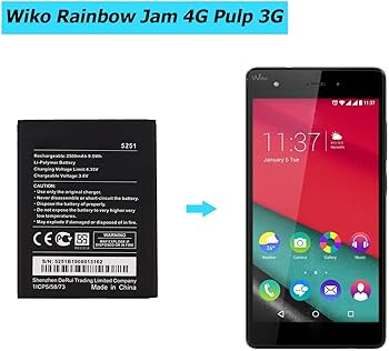 [TY BETTERY] Compatibilitate cu 2600/5030/ 3702 WIKO Sunny 3 / Sunny 2 Plus - Sunny 3 / Jimmy/Rainbow - Lenny/Lenny 2 / Lenny 3 / Jerry