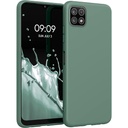 husa kwmobile compatibila cu husa Samsung Galaxy A12 - carcasa moale din silicon TPU - husa potrivita pentru incarcare wireless - albastru mare