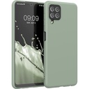 husa kwmobile compatibila cu husa Samsung Galaxy A12 - carcasa moale din silicon TPU - husa potrivita pentru incarcare wireless - albastru mare