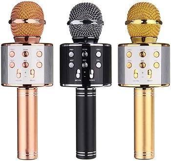 Tempo di saldi Microfon wireless cu difuzor încorporat Bluetooth Karaoke portabil Pachet de 1