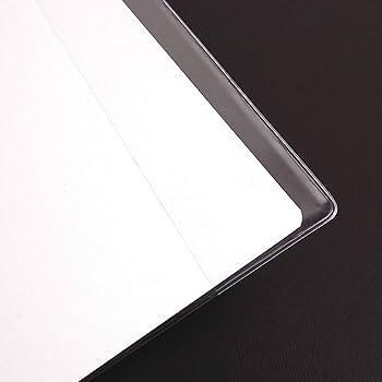 Clairefontaine 73000C - coperta brosura / protector brosura / coperta brosura Calligraphe Cristalux 17x22 cm, suport eticheta, din PVC transparent si rezistent, neted, incolor, 1 bucata