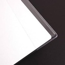 Clairefontaine 73000C - coperta brosura / protector brosura / coperta brosura Calligraphe Cristalux 17x22 cm, suport eticheta, din PVC transparent si rezistent, neted, incolor, 1 bucata