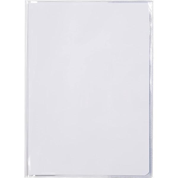 Clairefontaine 73000C - coperta brosura / protector brosura / coperta brosura Calligraphe Cristalux 17x22 cm, suport eticheta, din PVC transparent si rezistent, neted, incolor, 1 bucata