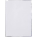 Clairefontaine 73000C - coperta brosura / protector brosura / coperta brosura Calligraphe Cristalux 17x22 cm, suport eticheta, din PVC transparent si rezistent, neted, incolor, 1 bucata