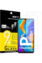 NEW'C 2 Piese, Protector de ecran pentru Huawei P30 Lite, Nova 4e, Sticla securizata Anti-zgarieturi, Anti-Amprenta, Fara bule, Duritate 9H, 0,33 mm Ultra Transparenta, Ultra Rezistenta