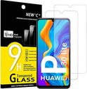 NEW'C 2 Piese, Protector de ecran pentru Huawei P30 Lite, Nova 4e, Sticla securizata Anti-zgarieturi, Anti-Amprenta, Fara bule, Duritate 9H, 0,33 mm Ultra Transparenta, Ultra Rezistenta