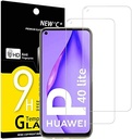 NEW'C 2 Piese, Protector de ecran pentru Huawei P30 Lite, Nova 4e, Sticla securizata Anti-zgarieturi, Anti-Amprenta, Fara bule, Duritate 9H, 0,33 mm Ultra Transparenta, Ultra Rezistenta