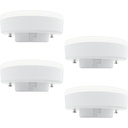 Cumpărați Kit SoftAir® Set de 4 becuri Lampă reflectoare GX53 10W până la 12W Watt LED Alb natural Cald Rece de la 835 până la 1100 Lumen 120 grade 230 V și reglabil (12W 835LM CALDO 3000K REGULABIL)