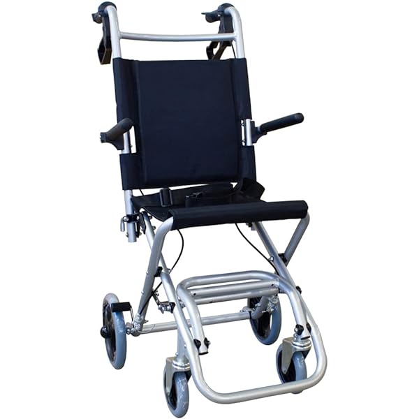 Mobiclinic, scaun cu rotile pliabil, Neptuno, marca europeana, aluminiu, scaun rulant pentru batrani, manual, usor, frane la manete, centura de siguranta, suport pentru picioare si cotiere rabatabile