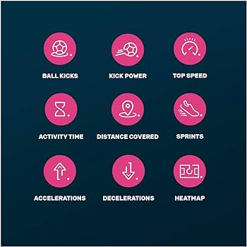 Oliver OLI GPS Soccer Tracker-Shin Guard Covers-App iOS și Android pentru a juca mai bine și a preveni rănile Fußball, blau, Klein
