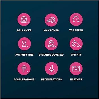 Oliver OLI GPS Soccer Tracker-Shin Guard Covers-App iOS și Android pentru a juca mai bine și a preveni rănile Fußball, blau, Klein