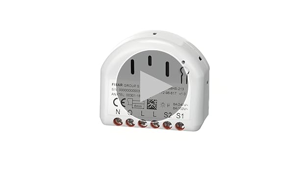Întrerupător unic FIBARO HomeKit / comutator releu Bluetooth iOS, declanșator pornit-oprit fără fir, FGBHS-213