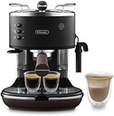 De'Longhi Icona Vintage ECOV 311.GR - espressor portafiltru cu aspect retro, espressor cu spumant manual de lapte, pentru cafea praf sau tampon ESE, rezervor apa 1,4 l, verde