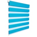 Jaluzele plisate DécoProfi fără găurire alb 60cm x 200cm (înălțimea totală max. a cercevelei ferestrei) I Jaluzele plisate tensionate realizate pe măsură cu suport de clemă/Klemmfix I Jaluzele plisate cadru interior opac pentru prindere