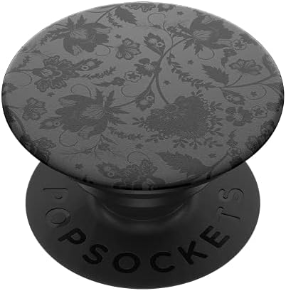PopSockets PopGrip - Baza extensibila si maner cu un blat interschimbabil pentru smartphone-uri si tablete - Aluminiu Negru