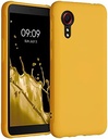 husa kwmobile compatibila cu husa Samsung Galaxy Xcover Pro - carcasa moale din silicon TPU - husa potrivita pentru incarcare wireless - galben miere