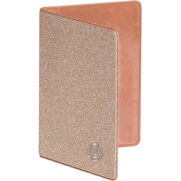 Exacompta - 5105143E - Suport card - Glitter și material patentat - Pentru depozitarea mai multor carduri, carduri de credit sau cantină - 10 cm x 7 cm - Eden Collection - Silk Gold