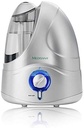 umidificator cu ultrasunete medisana UHW, purificator de aer pentru dormitor, sufragerie, birou si camera copiilor, nebulizator pentru un climat mai bun in camera, 4,2 litri