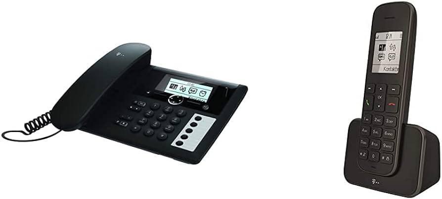 Telekom Sinus 207 telefon fără fir DECT analog, negru