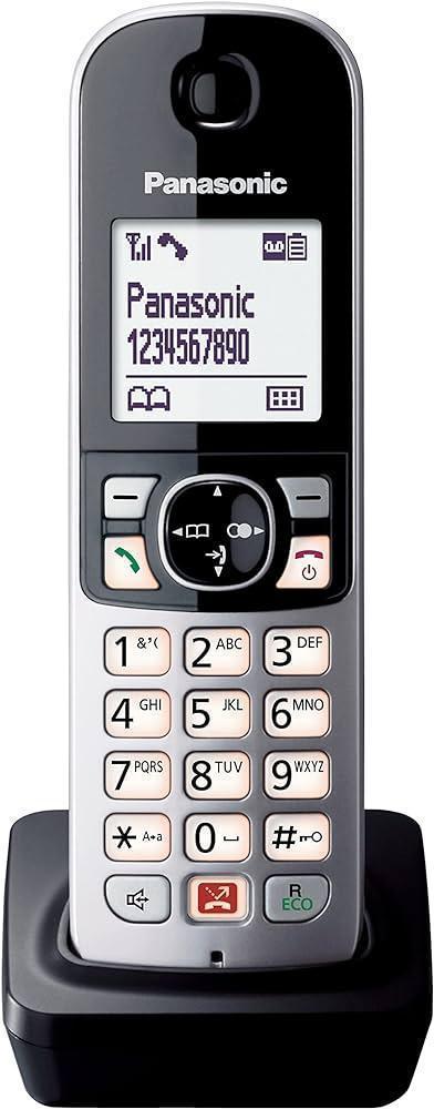 Telefon digital fără fir Panasonic KX-TGA685 (blocare automată a apelurilor, mâini libere, mod Nu deranja, diverse tonuri de apel, agendă, monitor pentru bebeluși), negru