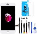Ecran GOLDWANGWANG pentru iPhone 7 Plus Ecran de înlocuire al digitizatorului de ecran tactil LCD cu instrumente complet gratuite și instrucțiuni de reparare (iPhone 7 Plus alb, 5,5")