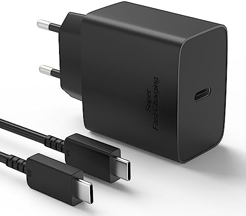 Încărcător USB C 45W Încărcare super rapidă 2.0 Compatibil cu Samsung Galaxy S23, S23 Ultra, S23 Plus, S22, S22 Ultra, S21, Note20 Ultra, A53 5G, Tab S8, S8+, Gtscnn PPS PD3.0 sursă de alimentare cu 5A Type-C cablu de incarcare 2M