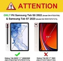 Husă de protecție Acelive pentru tabletă pentru Samsung Galaxy Tab S8 Plus 2022/Tab S7 FE 2021/Tab S7 Plus 2020 Suport pentru creion încorporat de 12,4 inchi