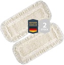 Set de huse de schimb 1 bucată pentru mop din bumbac pentru suport de mop pliabil de 40 cm MADE IN EUROPE, mop de podea pentru pardoseli precum laminat, podele din lemn real, parchet, cârpe de curățat, scruber parchet [Clasa de energie A+++]