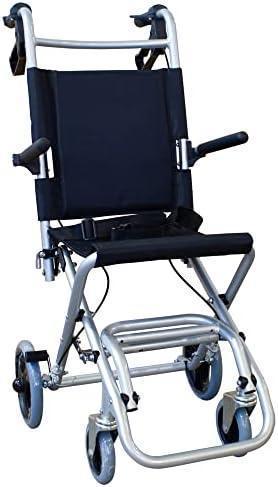 Mobiclinic, Scaun rulant Transit, Neptun, Aluminiu, Pliabil, Frână pe pârghii, Marca spaniolă, Suport pentru picioare, Cotiere pliabile, Ușor, Centura de siguranță, Ergonomic