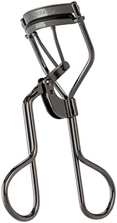 TWEEZERMAN ProMaster ondulător de gene (clește extra lat pentru ochi în formă de migdale, 3 plăcuțe de schimb), metal