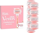 Lame de ras Gillette Venus Comfortglide Spa Breeze pentru aparate de ras pentru femei, 9 lame de schimb pentru aparatele de ras pentru femei cu lama tripla