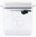 Recipient de depozitare pentru lapte praf Twistshake cu lingură 1700 ml, dozator de lapte praf sigilat cu capac ermetic, operare cu o singură mână, fără BPA, transparent