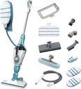 BLACK+DECKER - Mop cu abur STEAMITT cu detergent de maini si manusa - 12 accesorii - Multifunctional 1300 W - Timp de incalzire 15 sec - Rezervor 500 ml - Curatare perfecta - FSMH1321JSM-QS