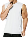 MEETYOO Tricou fără mâneci pentru bărbați, cămașă sport fără mâneci, tricou pentru fitness, tricou fără mâneci pentru alergare, jogging, sală